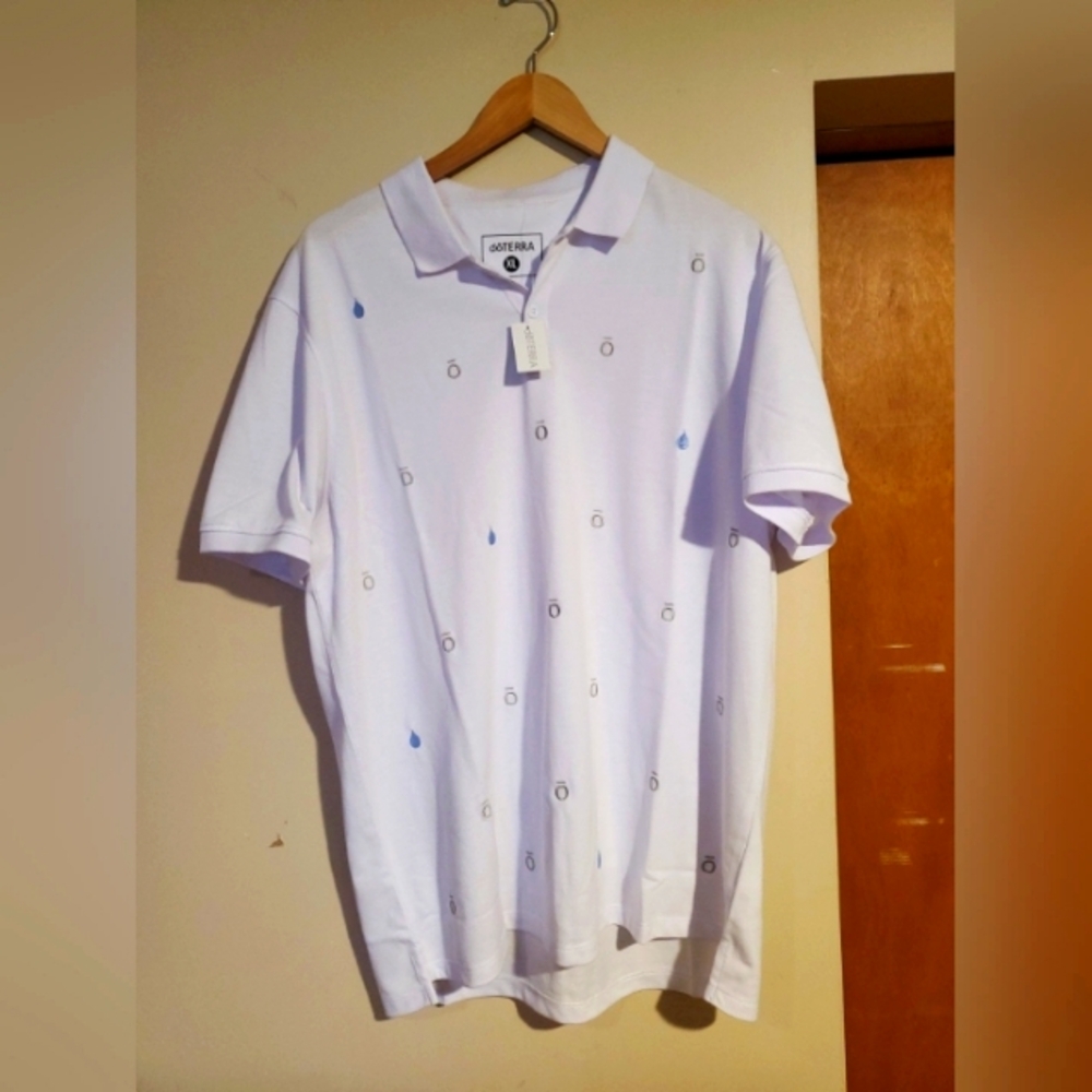DOTERRA One Drop  Men's White Polo Shirt  XL NWT (C13)